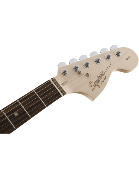 Guitarra Eléctrica Squier by Fender Affinity Series Stratocaster RW RCR clavijero frontal