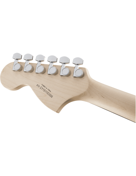 Guitarra Eléctrica Squier by Fender Affinity Series Stratocaster RW RCR clavijero posterior