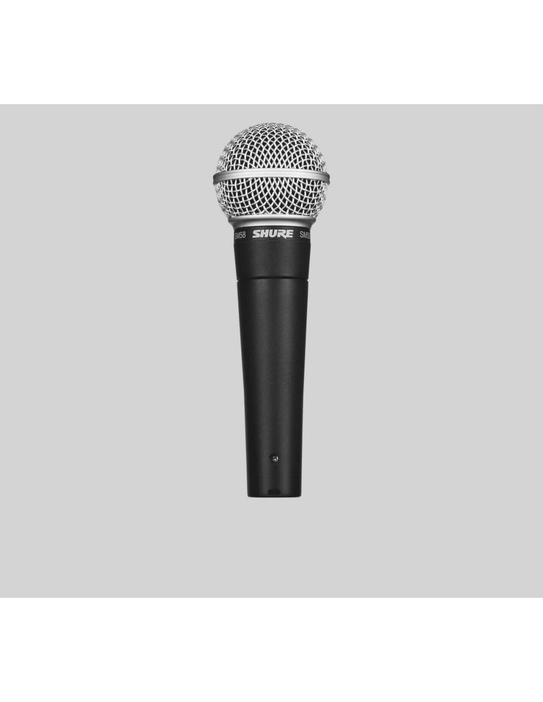 Micrófono Dinámico Shure Sm58-Lce frontal fondo oscuro Micrófono Dinámico Shure Sm58-Lce frontal fondo oscuro