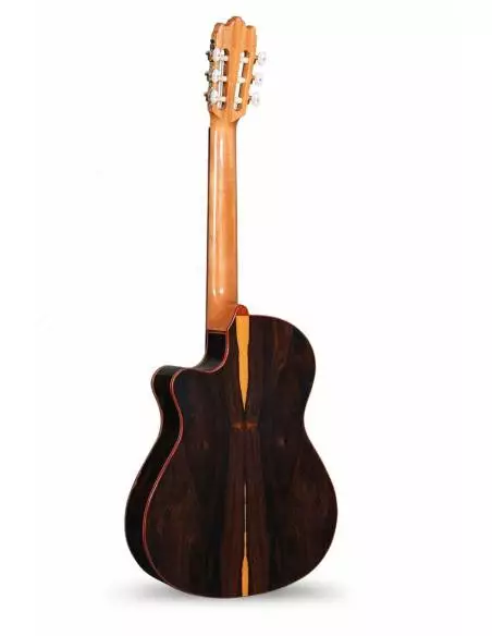 Fondo de la Guitarra Clásica Electroacústica Alhambra Iberia Ziricote CTW E8 Pack Estudio