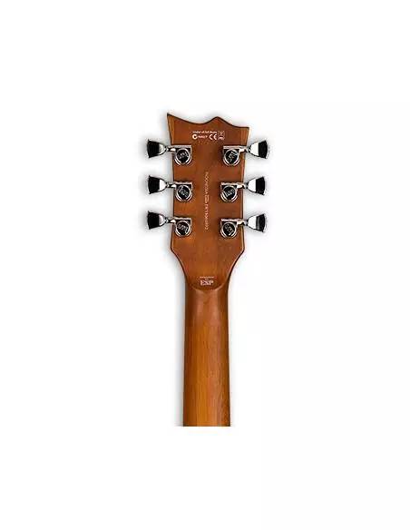 Guitarra Eléctrica LTD EC-1000T Honey Burst Satin clavijero posterior