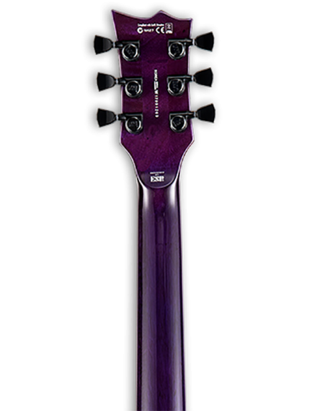 Guitarra Eléctrica LTD EC-1000 See Thru Purple  clavijero posterior