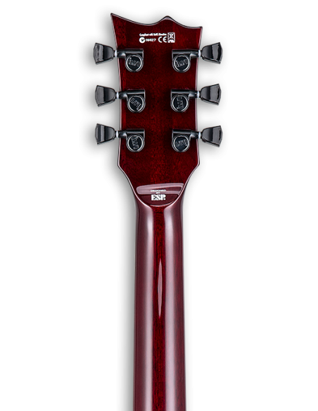 Guitarra Eléctrica LTD EC-1000 See Thru Black Cherry  clavijero posterior