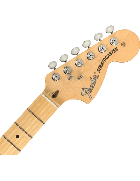 Guitarra Eléctrica Fender American Performer Stratocaster HSS MN Satin SFG clavijero frontal