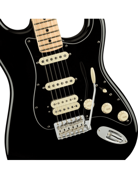 Guitarra Eléctrica Fender American Performer Stratocaster HSS MN Black cuerpo