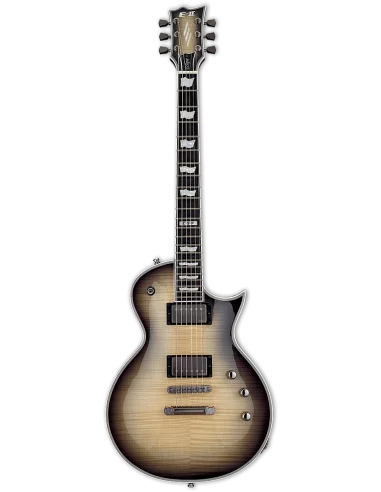 Guitarra Eléctrica ESP E-II Eclipse Full Thickness Black Natural Burst frontal