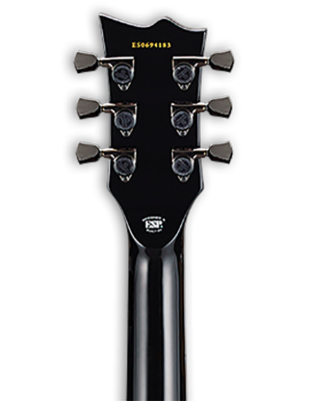 Guitarra Eléctrica ESP E-II Eclipse Full Thickness Black Natural Burst clavijero posterior