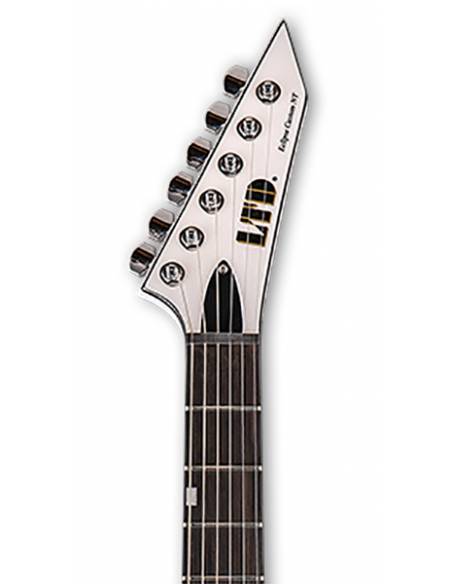 Guitarra Eléctrica LTD Eclipse '87 NT Pearl White clavijero frontal