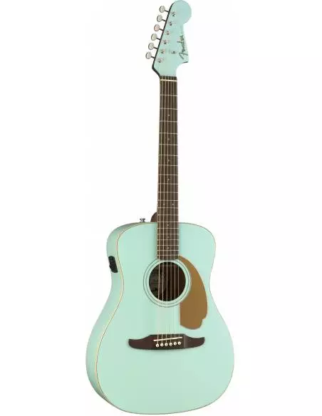 Guitarra Electroacústica Fender Malibu Player Walnut Fingerboard Aqua Splash derecha