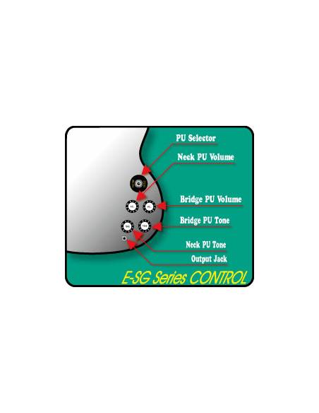 Guitarra Eléctrica ESP Edwards E-SG-120LT2 CH  instrucciones