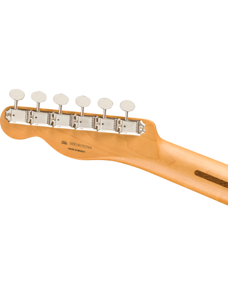 Clavijero de la Guitarra Eléctrica Fender Vintera 50S Telecaster Modified Maple Fingerboard Daphne Blue revés