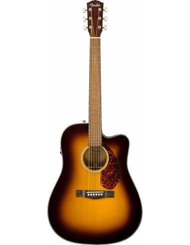 Guitarra Electroacústica Fender CD-140SCE Dreadnought WN SB con Estuche frontal