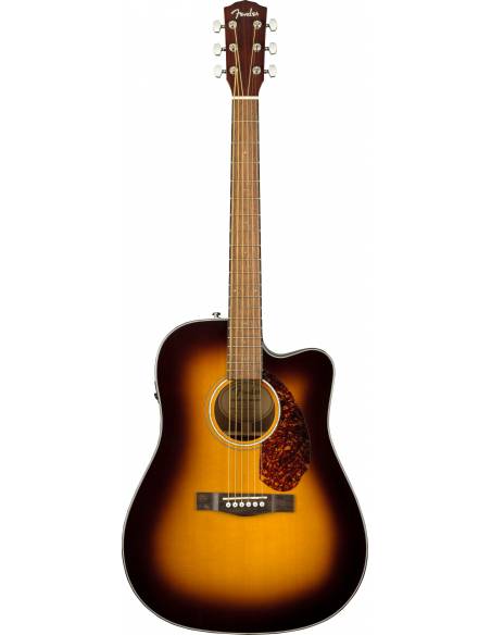Guitarra Electroacústica Fender CD-140SCE Dreadnought WN SB con Estuche frontal