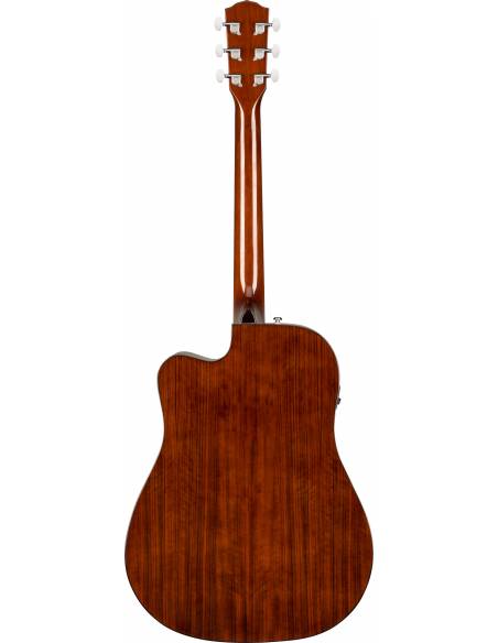 Guitarra Electroacústica Fender CD-140SCE Dreadnought WN SB con Estuche posterior