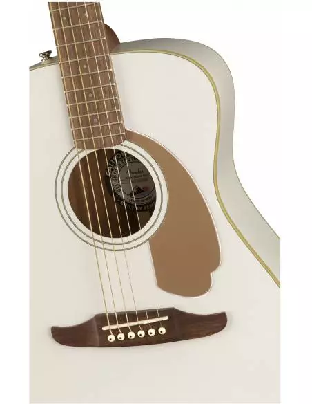 Cuerpo de la Guitarra Electroacústica Fender Malibu Player Walnut Fingerboard Arctic Gold detalle