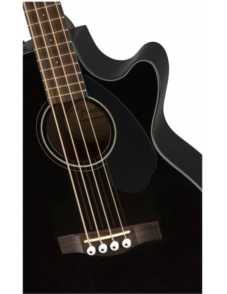 Bajo Acústico Fender CB-60SCE WN Black detalle 4 cuerdas