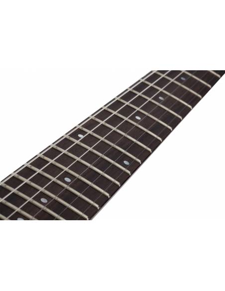 Guitarra Eléctrica Schecter C-6 Deluxe Satin Aqua mástil