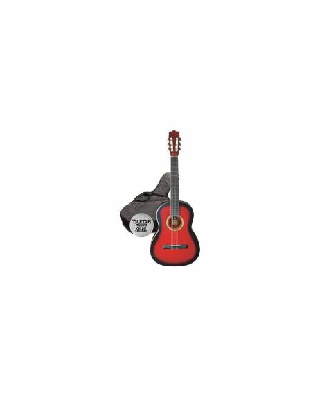 Guitarra Clásica Ashton Molina Spcg34 3/4 roja
