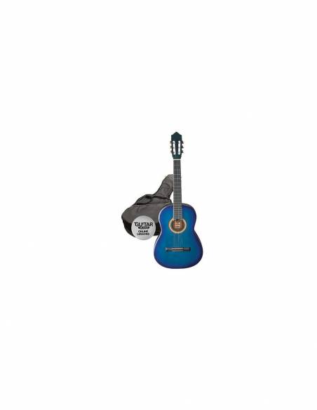 Guitarra Clásica Ashton Molina Spcg34 3/4 azul