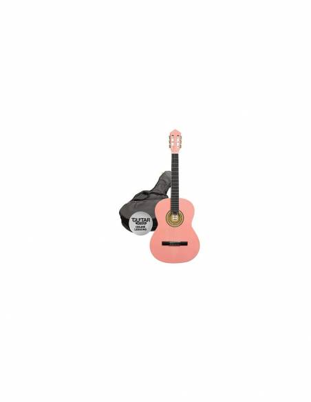 Guitarra Clásica Ashton Molina Spcg34 3/4 rosa