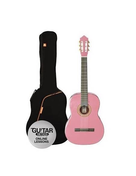Guitarra Clásica Ashton Molina Spcg44 4/4 rosa