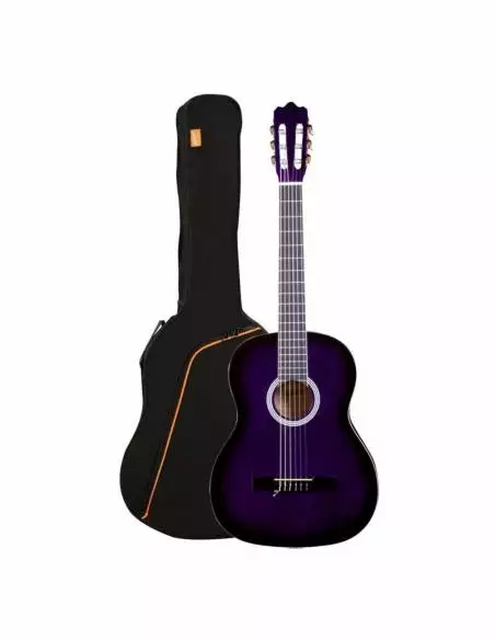 Guitarra Clásica Ashton Molina Spcg44 4/4 violeta