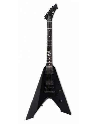 Guitarra Eléctrica LTD Vulture Black Satin frontal
