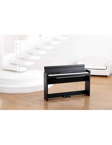 Piano Digital Korg Lp-380 negro en salón