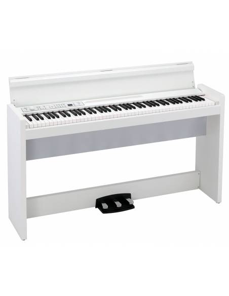 Piano Digital Korg Lp-380 blanco lateral