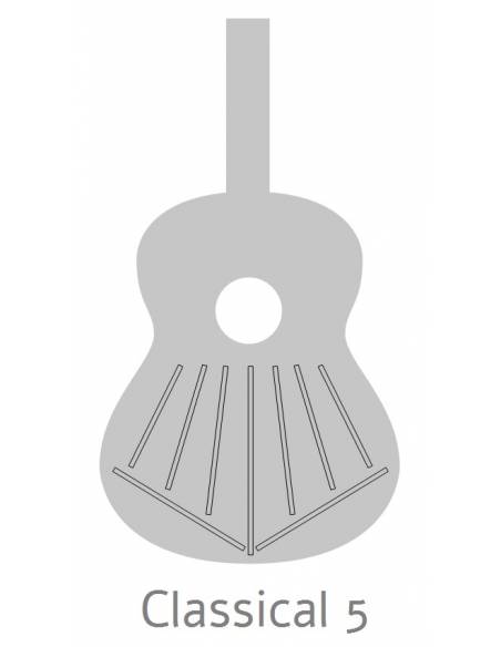 Estructura de la Guitarra Clásica Alhambra 4P del Pack Conservatorio