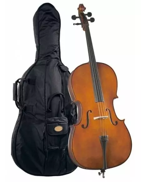 Cello Cremona SC-500 frontal y funda