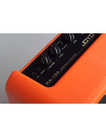 Controles del Amplificador Joyo MA-10A 10W naranja