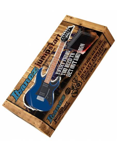 Pack Guitarra Eléctrica Ibanez Gio Jumpstart IJRX20 BL  caja