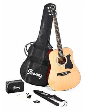 Pack Guitarra Acústica Ibanez V50NJP NT Jam Pack Dreadnought completo 2