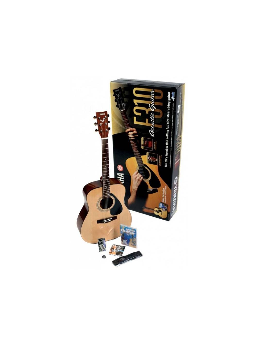 Pack Guitarra Acústica Yamaha F310P2 Nat y caja Pack Guitarra Acústica Yamaha F310P2 Nat y caja