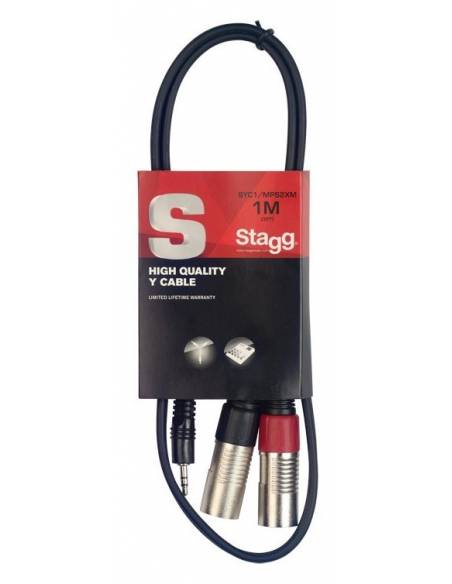 Cable Audio Stagg SYC1/MPS2XM JACK-XLR 1M recogido
