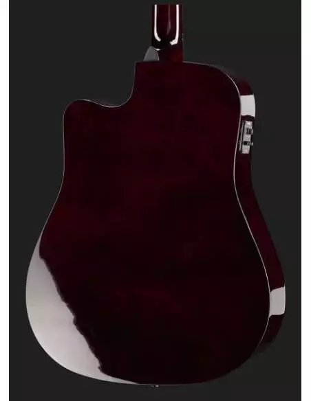 Cuerpo de la Guitarra Electroacústica Squier By Fender Sa-105Ce Natural trasera