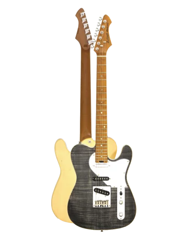 Guitarra Eléctrica Aria 615-Mk2 Nashville TC Negro Translúcido y revés