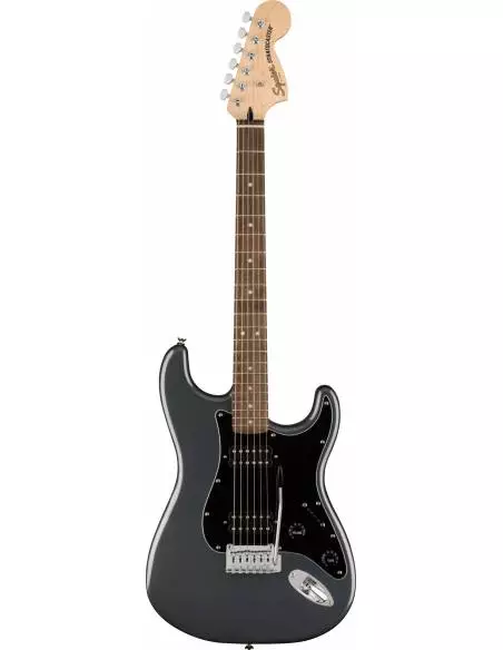Guitarra Eléctrica Squier By Fender Affinity Series Stratocaster HH Laurel Fingerboard Black Pickguard Charcoal Frost Metallic