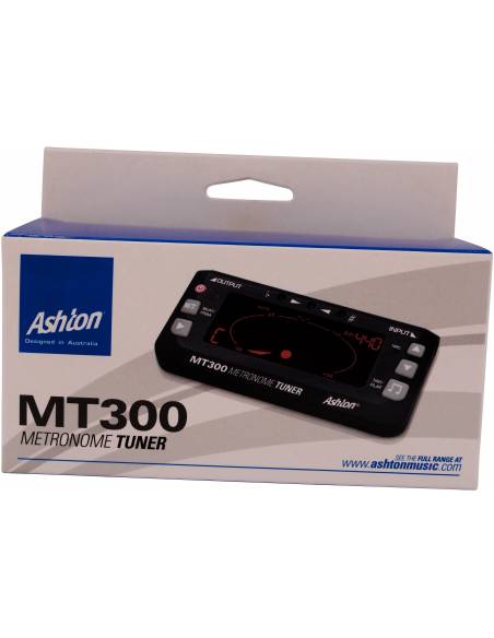 Afinador Ashton con Metrónomo con Tap Tempo MT300 caja