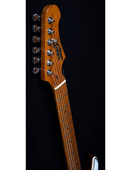 Mástil de la Guitarra Eléctrica Jet Js450 Transparent Black Hss revés