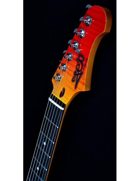 Clavijero de la Guitarra Eléctrica Jet Js600 Transparent Red HSS