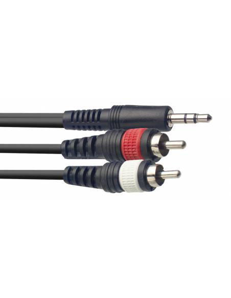 Cable Mini Jack-Rca Stagg 1M Syc1/Mpsb2Cm E