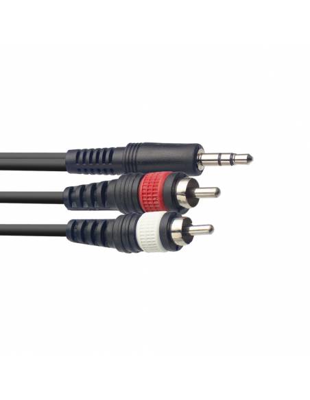 conectores del Cable Mini Jack-Rca Stagg 1M Syc1/Mpsb2Cm E