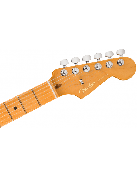 Guitarra Eléctrica Fender American Ultra Stratocaster MN Cobra Blue clavijero frontal