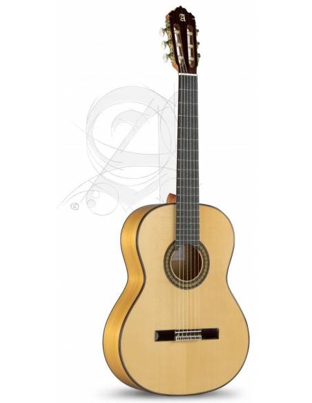 Guitarra del Pack de Guitarra Flamenca Alhambra 7Fc con funda