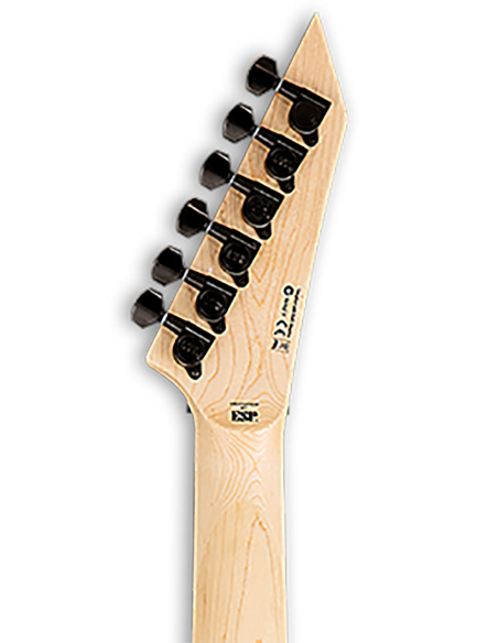 Guitarra Eléctrica LTD KH-202 Black clavijero posterior