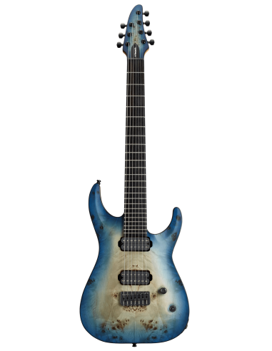 Guitarra Eléctrica Edwards E-HR7-FX BM Aqua Burst frontal