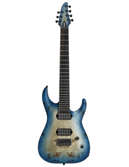 Guitarra Eléctrica Edwards E-HR7-FX BM Aqua Burst frontal