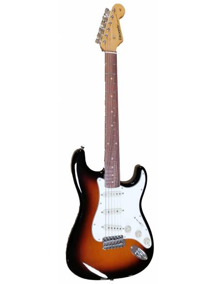 Guitarra Eléctrica Esp Edwards E-St-90Alr 3 Tone Sunburst derecha